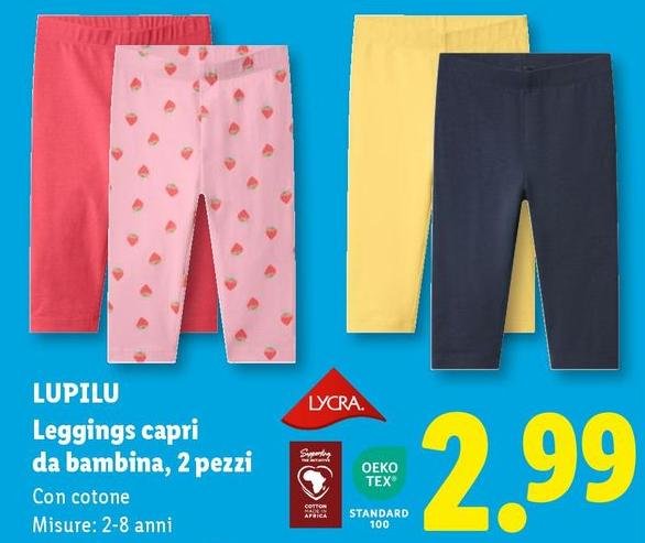 Lupilu - Leggings Capri Da Bambina