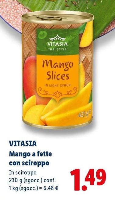 Vitasia - Mango A Fette Con Sciroppo