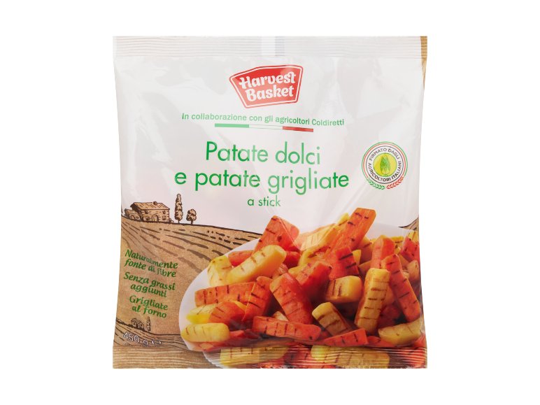 Patate dolci e patate grigliate