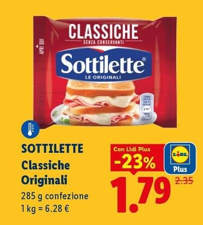 Sottilette - Classiche Originali