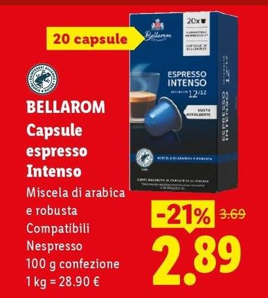Bellarom - Capsule Espresso Intenso