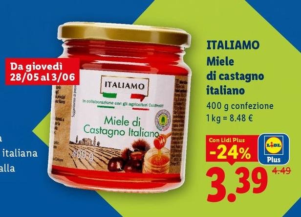 Italiamo - Miele Di Castagno Italiano