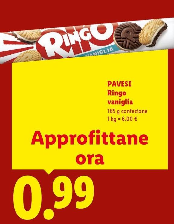 Pavesi - Ringo Vaniglia