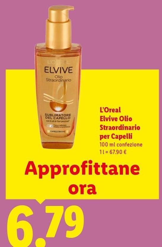 L'Oreal - Elvive Olio Straordinario Per Capelli
