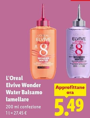 L'Oreal - Elvive Wonder Water Balsamo Lamellare