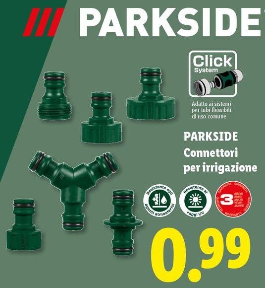 Parkside - Connettori Per Irrigazione
