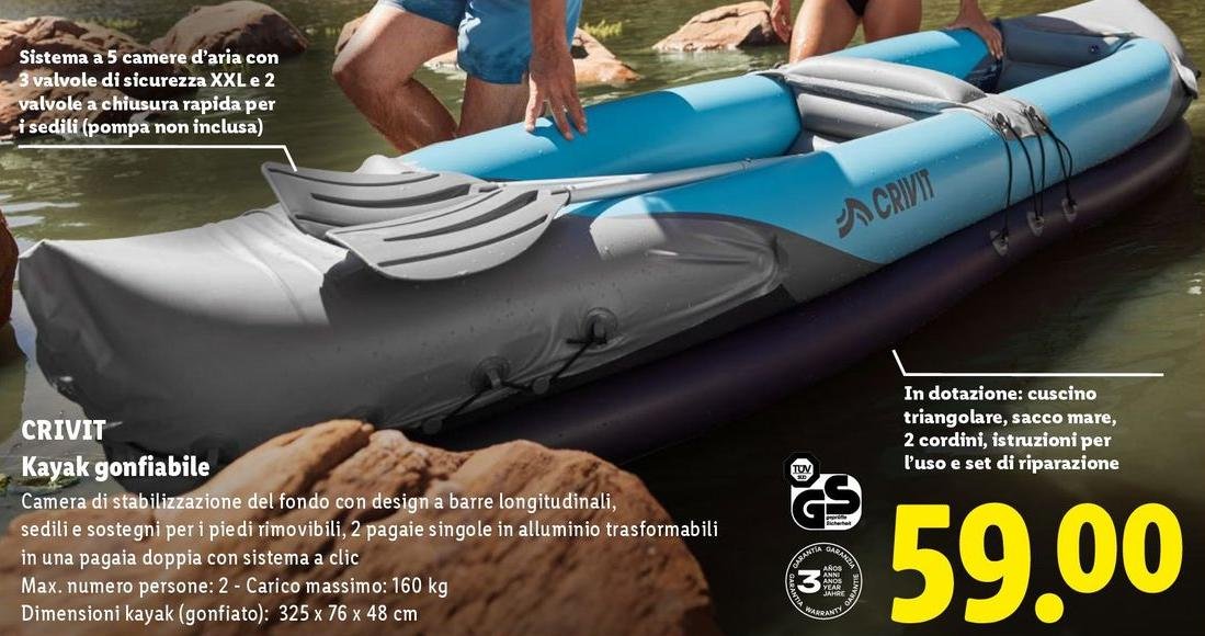 Crivit - Kayak Gonflable