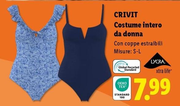 Crivit - Costume Intero Da Donna