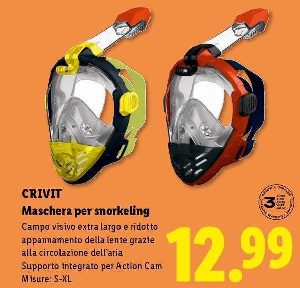 Crivit - Maschera Per Snorkeling