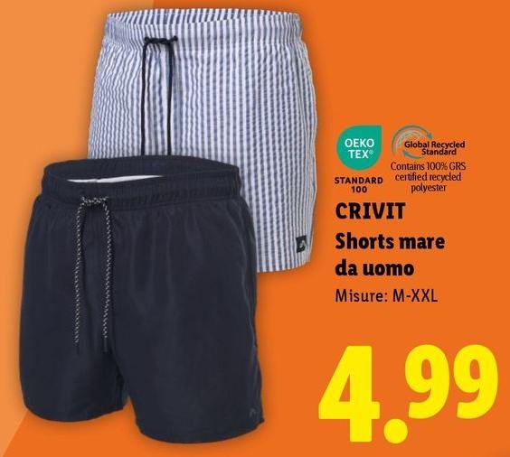 Crivit - Shorts Mare Da Uomo