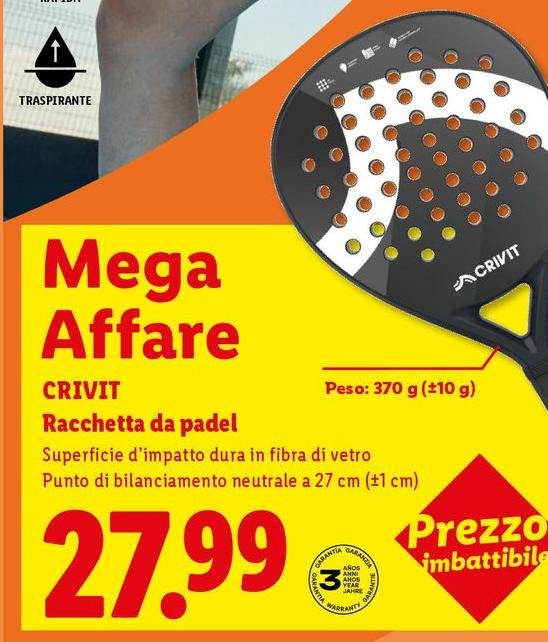 Crivit - Racchetta Da Padel