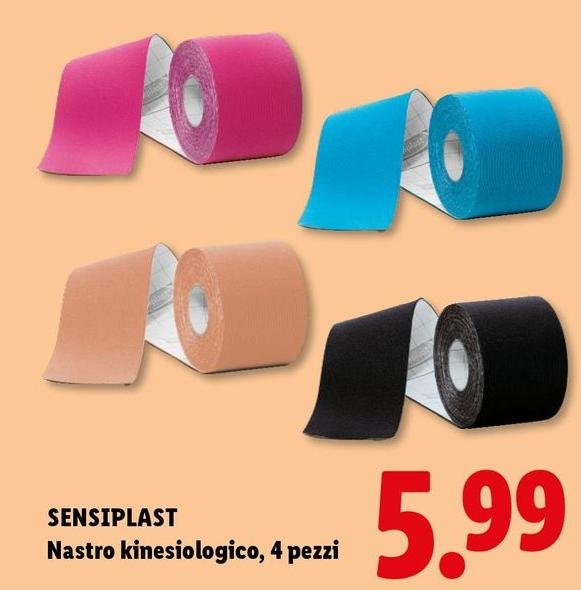 Sensiplast - Nastro Kinesiologico, 4 Pezzi