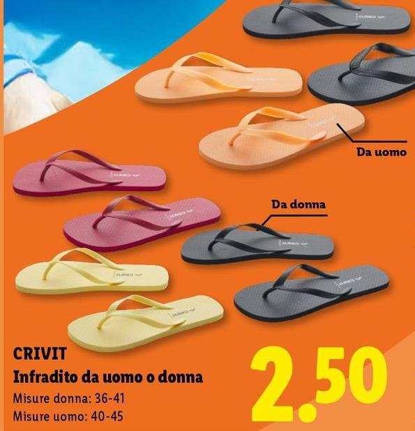 Crivit - Infradito Da Uomo O Donna