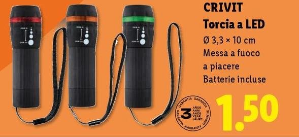 Crivit - Torcia A Led