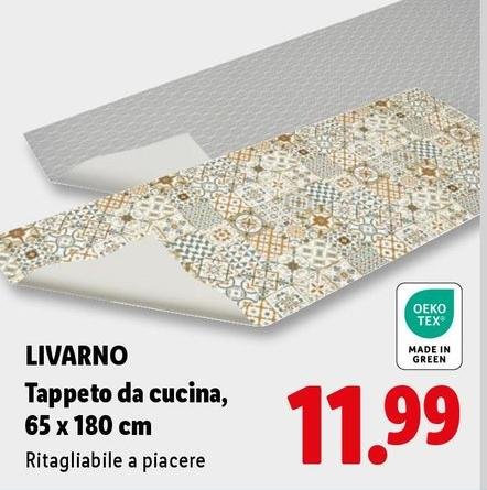 Livarno - Tappeto Da Cucina, 65 X 180 Cm