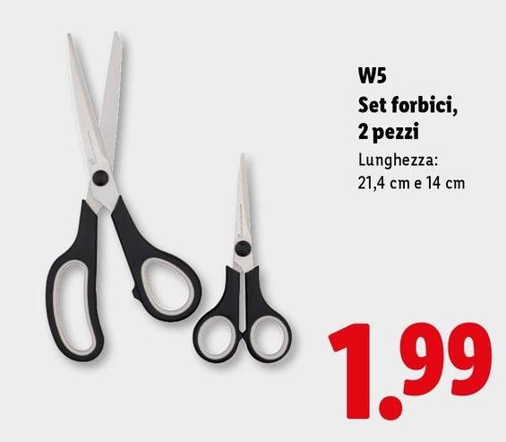 W5 - Set Forbici, 2 Pezzi
