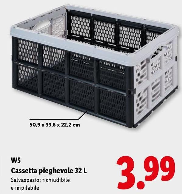 W5 - Cassetta Pieghevole 32 L