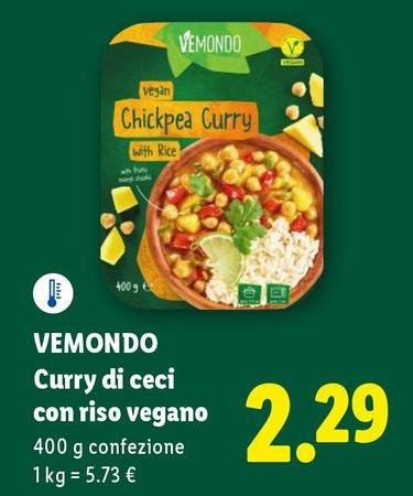 Vemondo - Curry Di Ceci Con Riso Vegano