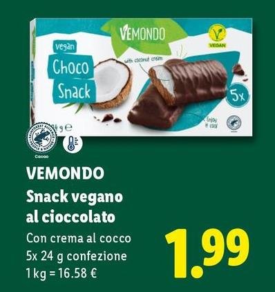 Vemondo - Snack Vegano Al Cioccolato