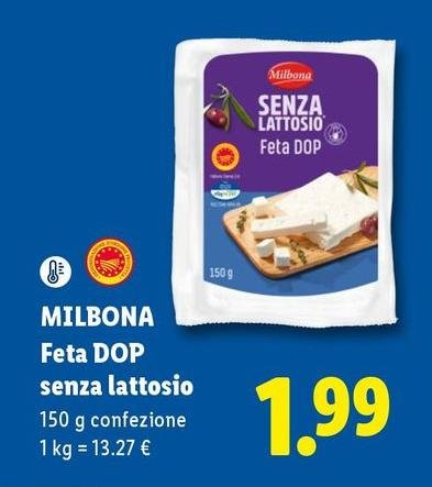 Milbona - Feta DOP Senza Lattosio