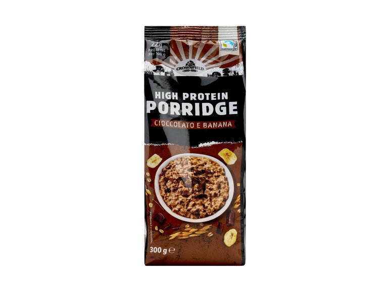 Porridge High Protein con cioccolato e banana