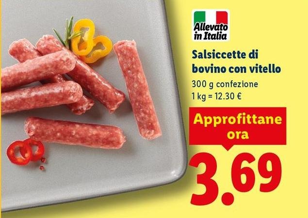 Salsiccette Di Bovino Con Vitello