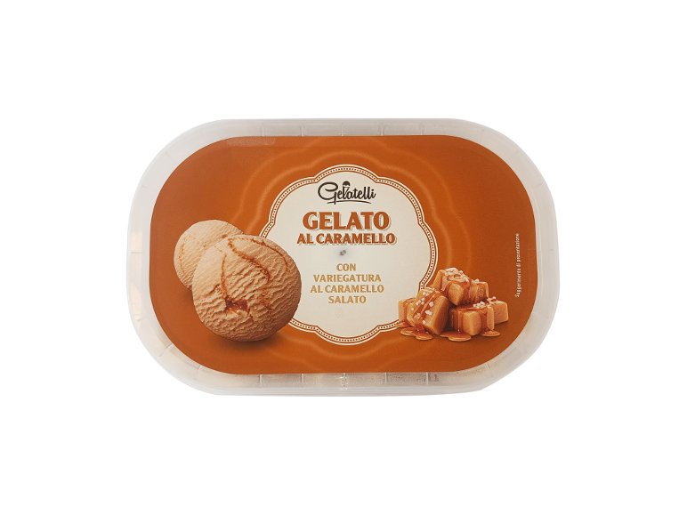 Gelato al caramello salato
