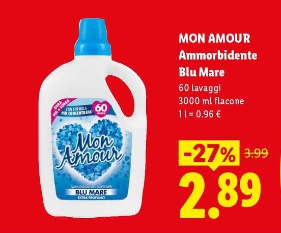 Mon Amour - Ammorbidente Blu Mare