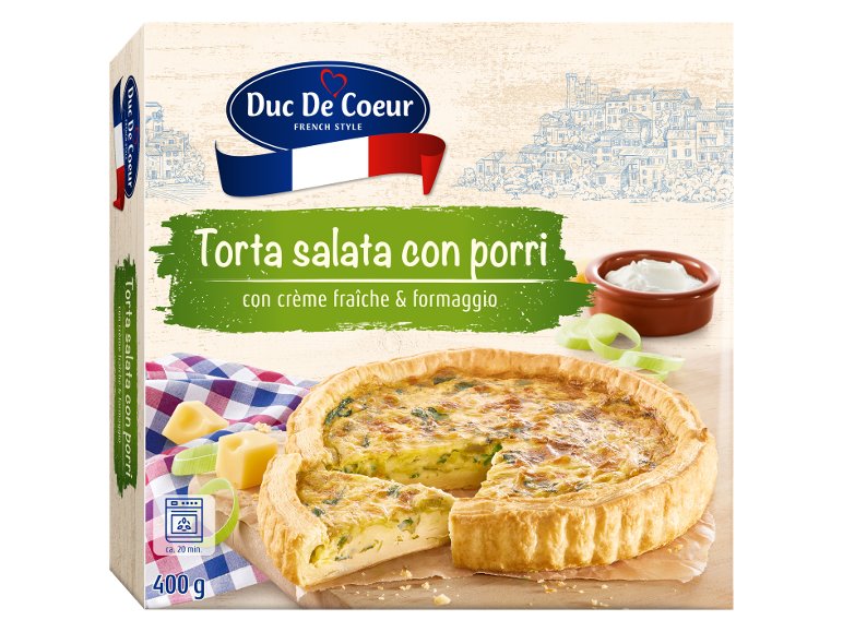 Torta salata con porri