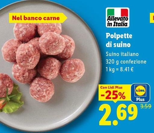 Polpette Di Suino Italiano