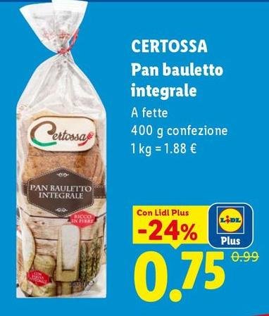 Certossa - Pan Bauletto Integrale