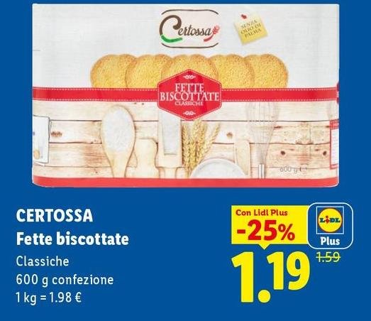 Certossa - Fette Biscottate