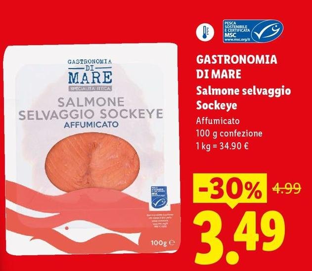 Gastronomia Di Mare - Salmone Selvaggio Sockeye