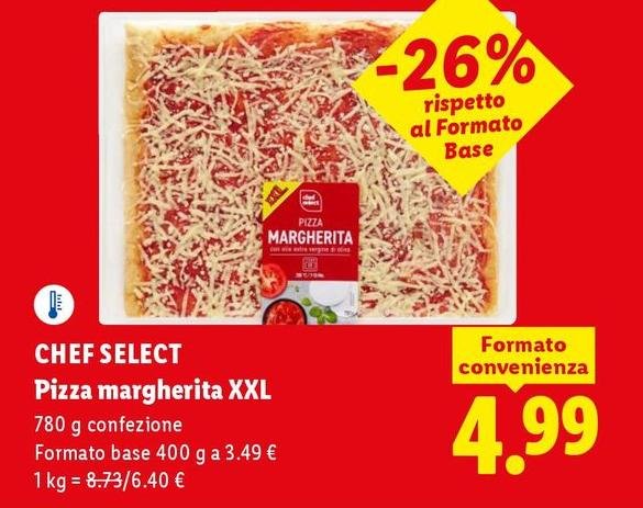 Chef Select - Pizza Margherita Xxl
