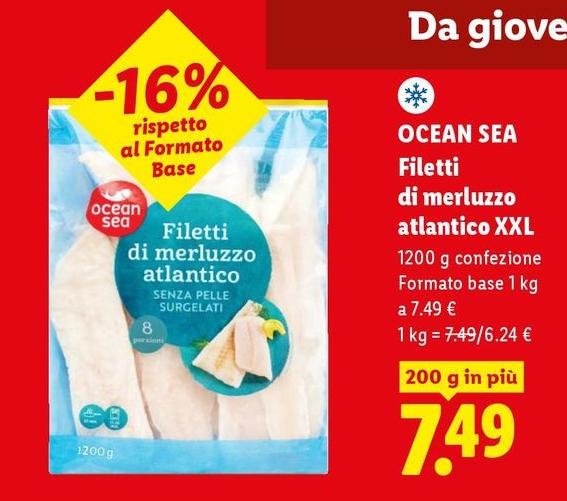 Ocean Sea - Filetti Di Merluzzo Atlantico Xxl