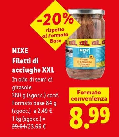 Nixe - Filetti Di Acciughe XXL
