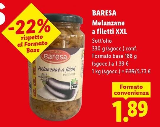 Baresa - Melanzane A Filetti Xxl