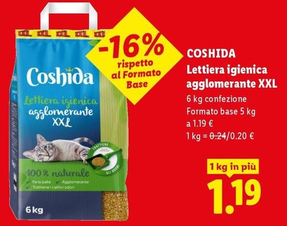 Coshida - Lettiera Igienica Agglomerante Xxl
