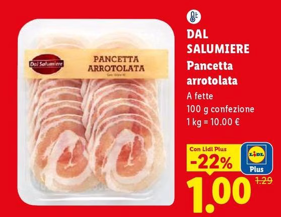 Dal salumiere - Pancetta Arrotolata