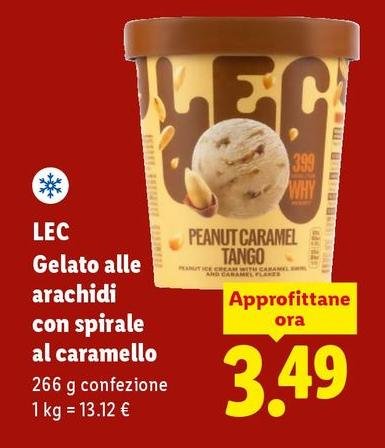 Lec - Gelato Alle Arachidi Con Spirale Al Caramello