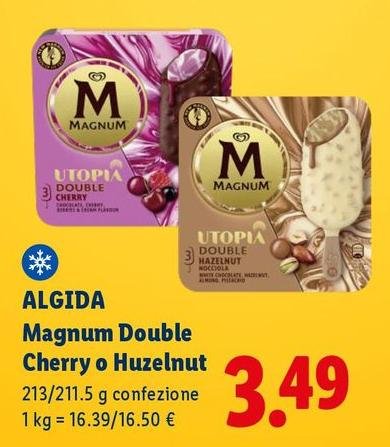 Algida - Magnum Double Cherry O Huzelnut