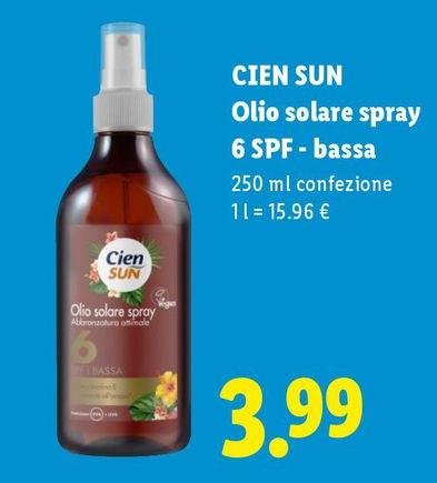Cien - Olio Solare Spray 6 Spf - Bassa