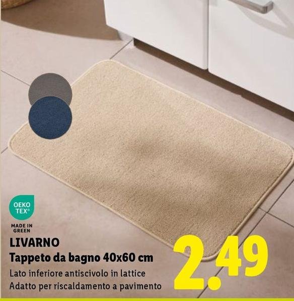 Oeko Tex - Tappeto Da Bagno 40x60 Cm