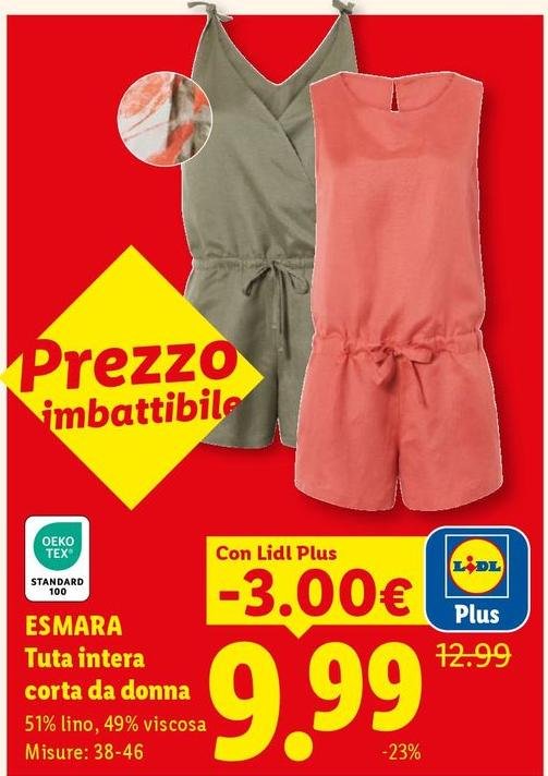 Tex - Tuta Intera Corta Da Donna