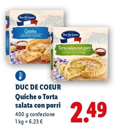 Duc De Coeur - Quiche O Torta Salata Con Porri