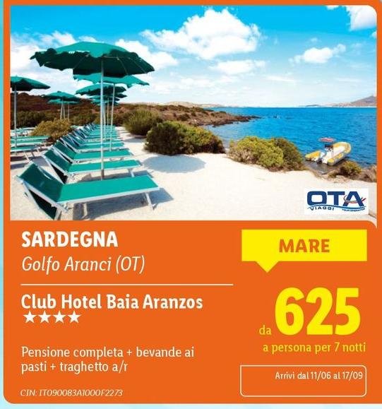 Marè - Golfo Aranci (OT) **** Club Hotel Baja Aranzos ****