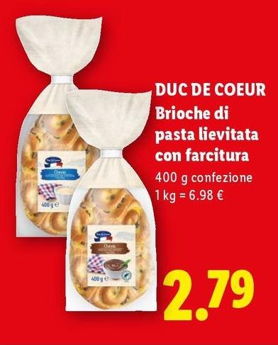 Duc De Coeur - Brioche Di Pasta Lievitata Con Farcitura