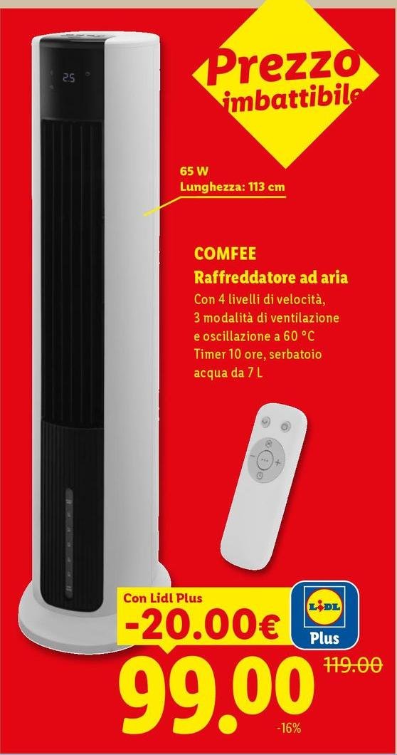 Comfeè - Raffreddatore Ad Aria