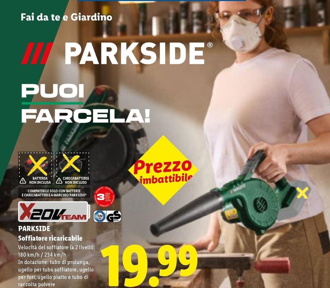 Parkside - Soffiatore Ricaricabile