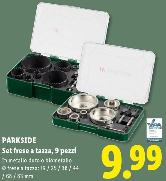 Parkside - Set Frese A Tazza